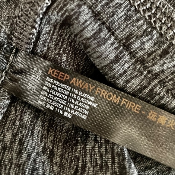 FREE PEOPLE Movement Infinity Leggings Cropped Charcoal Heather Gray X-Large - Picture 13 of 15